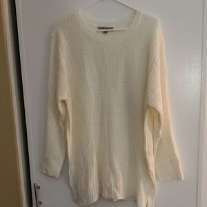 Calvin Klein Women's Ivory Crew Neck Sweater